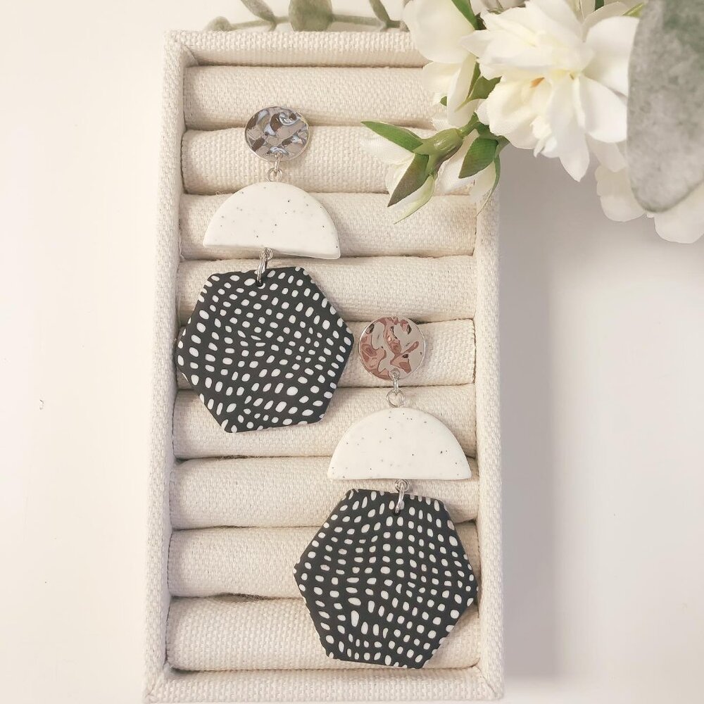Kinsley Armelle Bonita Collection - Silver Dottie Earrings